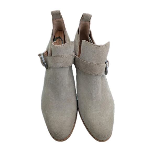 Frye Mia Suede Cut Out Boots Women’s Size 9 Taupe Tan - Picture 3 of 9